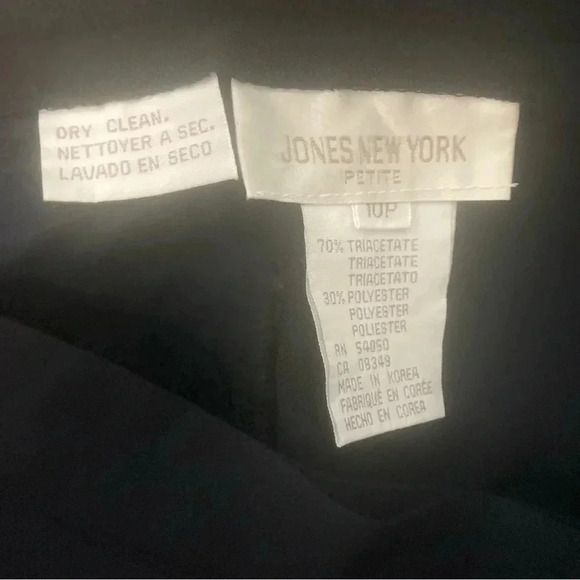 NWT Jones  New York pleated high waisted navy pants - Picture 6 of 8